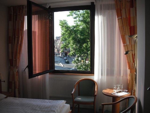 The view from my room in st nad Labem. Like last night, I had been looking forward to dinner here....