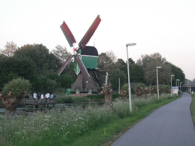 One of two windmills on the way into Gorinchem.