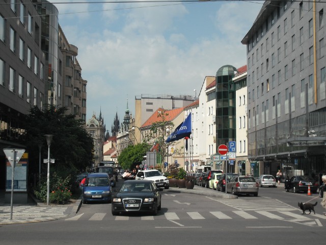 This part of Prague seems to be mainly hotels.