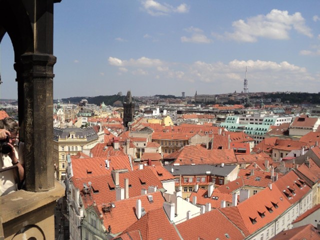 Prague roofs.