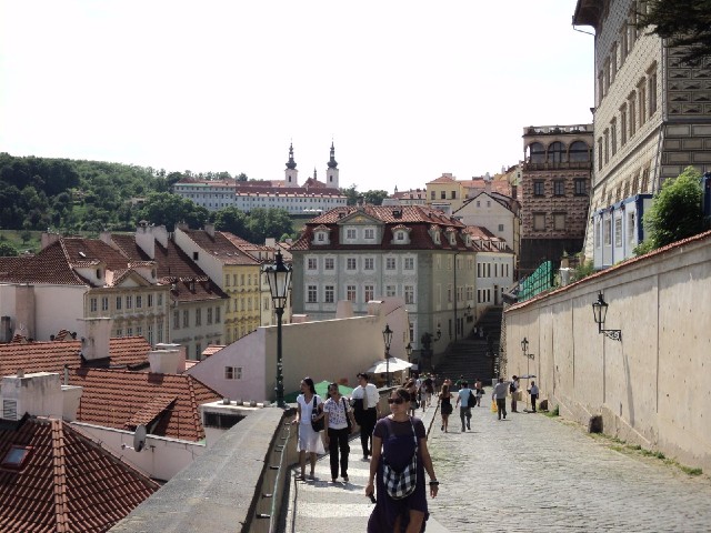 The last part of the climb to the Castle.