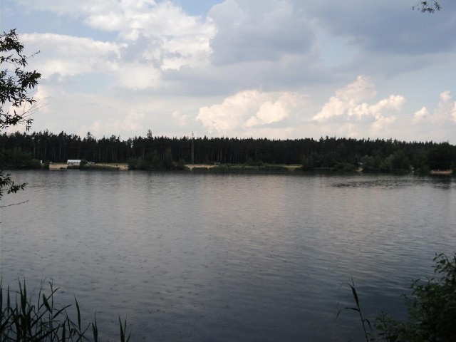 This pleasant little lake was surrounded by beaches which were quite busy even though, as you can se...