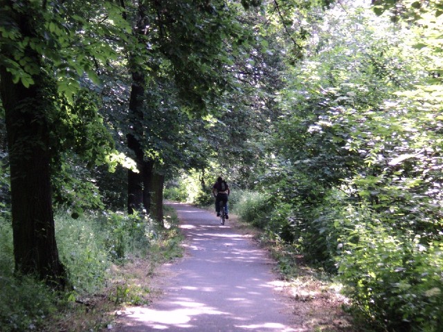 Finding my way out of Olomouc was easy. This is part of a well-signed cycle route which passed close...