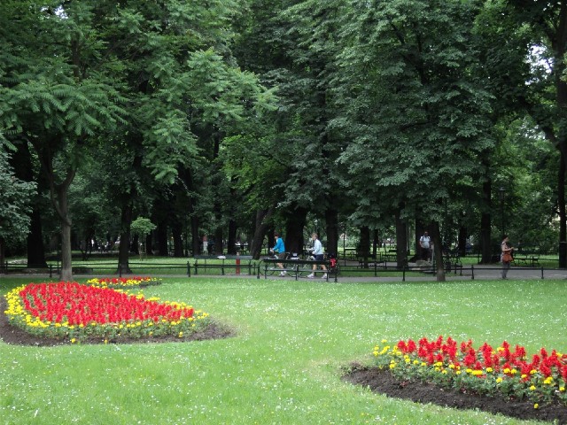 This park is called Planty. It's where the city walls used to be so it completely encircles the old ...