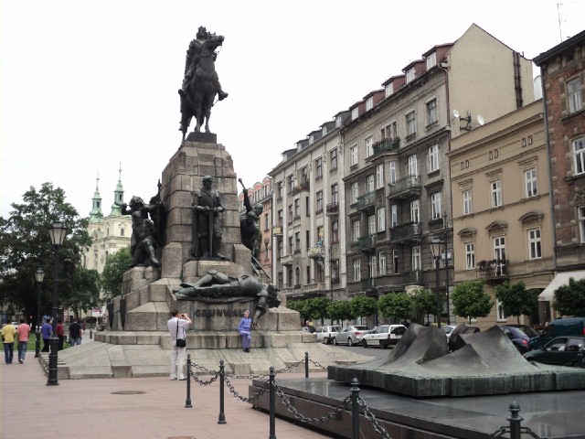 The monument to the Battle of Grunwald, fought in 1410.