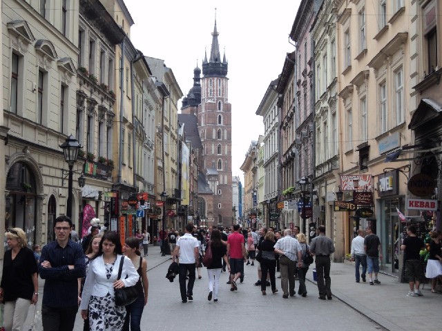 Florianska Street, one of the most important streets in Krakow, dating from 1257.