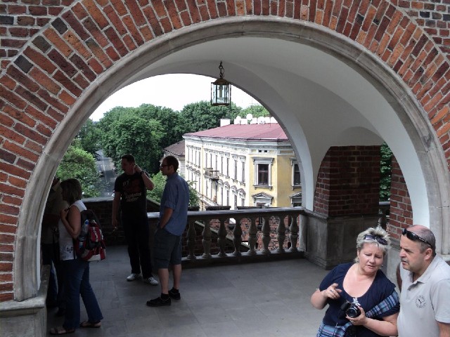 The Castle's ticket office has a good view.