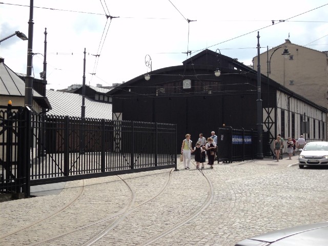 A more modern building in Kazimierz.