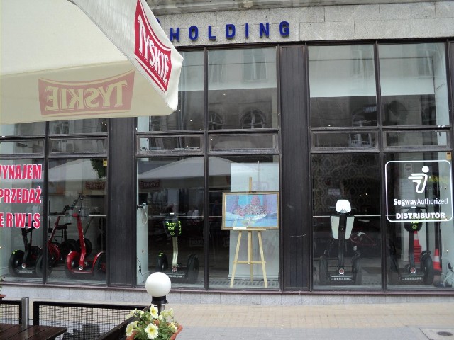 A Segway shop! I haven't seen anybody riding these here. There were several in Krakow.