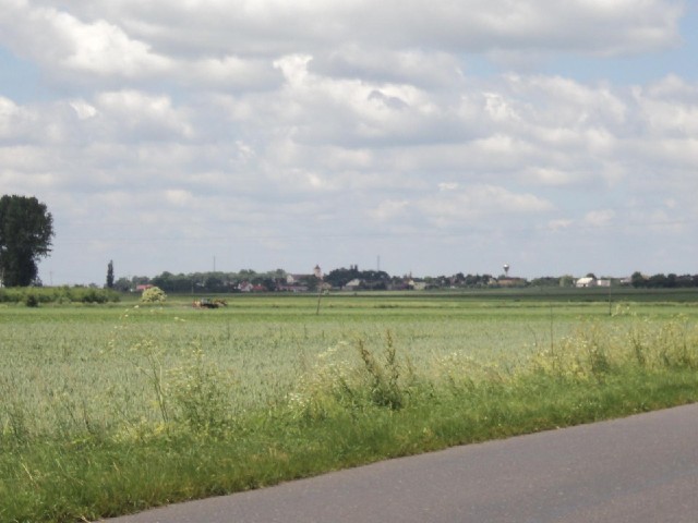 The village of Grabow, seen from where I stopped for a rest. There aren't many pictures today becaus...