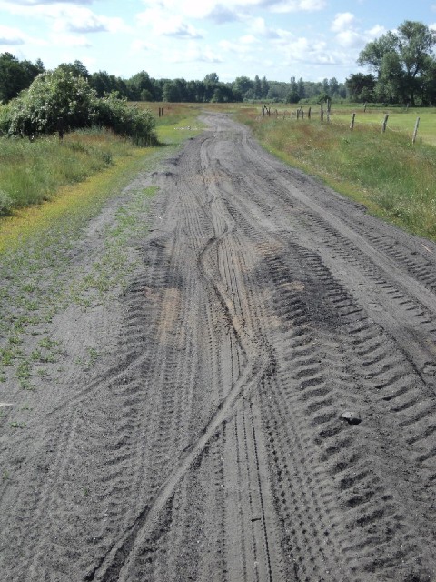 When the sand gets too deep, it becomes difficult to control the bike.