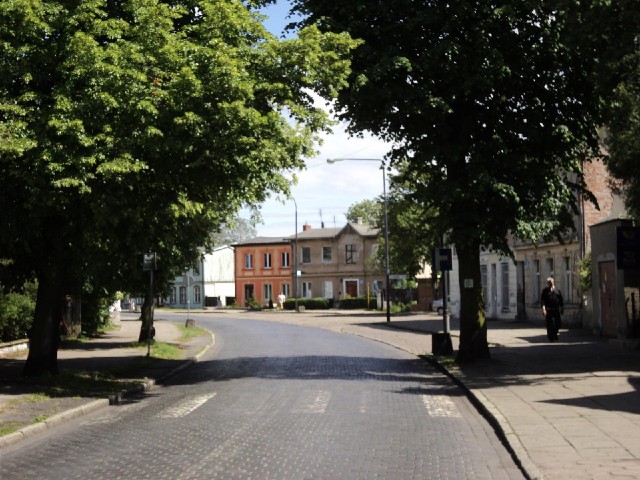 The village of Wars�w, next to the ferry terminal.