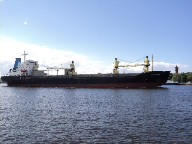 One of several ships which passed me on their way to or from the Baltic.