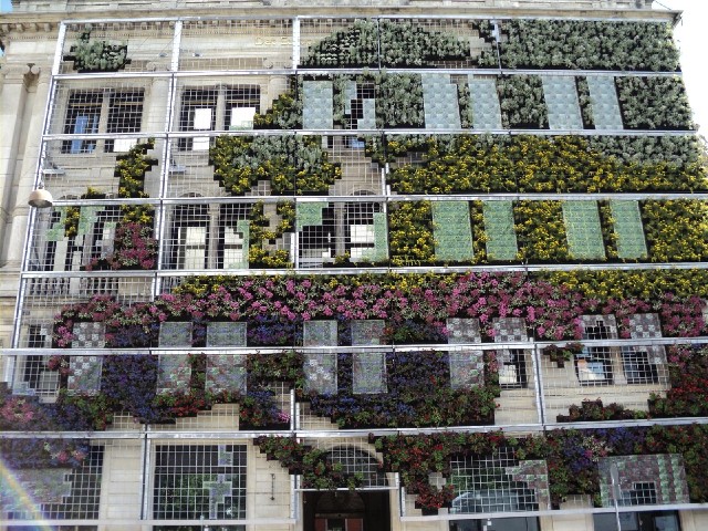...it's a map of Europe made out of window boxes. There was a sign below it saying a bit about each ...