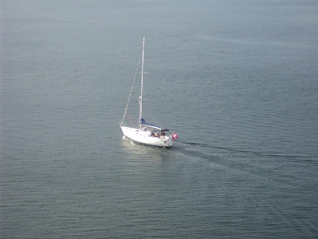 A boat sailing in the Little Belt.