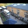 There is a large party of cyclists staying here, on a sponsored ride from Prague to Dsseldorf. They...