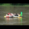 I think you can hire rafts like this for a downstream ride. As you might expect, they were going pre...