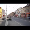 A shopping street in Pardubice. Cycling seems popular here and in the surrounding villages. There ar...