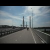 The bridge at Zaltbommel has a good cycle lane.
