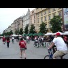 This parade of cyclists came through the Main Market, led by the police motorbikes which you may hav...
