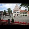 The main square. The old Town Hall is in the middle with the Guard House to the right of it. Under t...