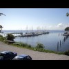 The marina at Vorgingborg. You might just be able to make out the motorway bridge to the island of F...