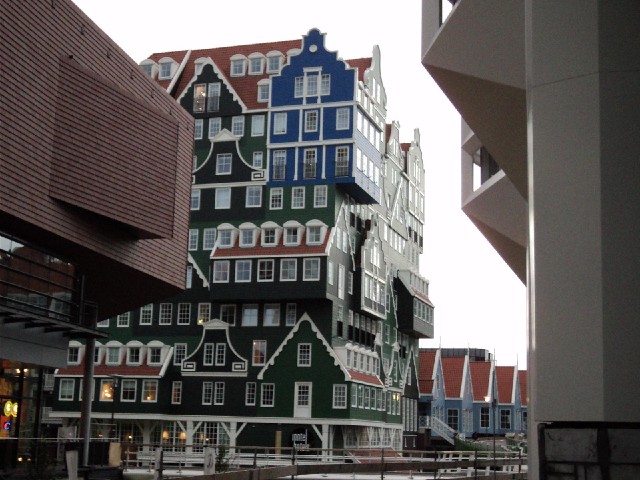 My hotel in Zaandam. Odd, isn't it?