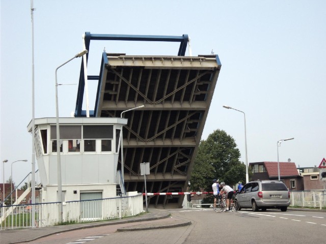 A lifting bridge in Purmerend.