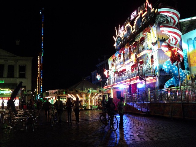 The fair in the main square in Zwolle.