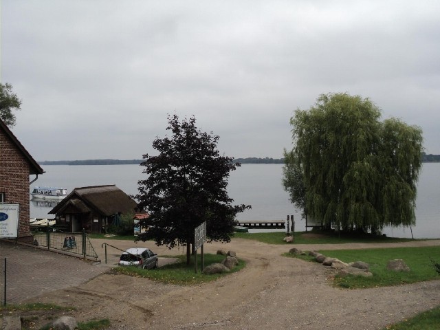 The lake is Schaalsee, seen from the town of Zarrentin.