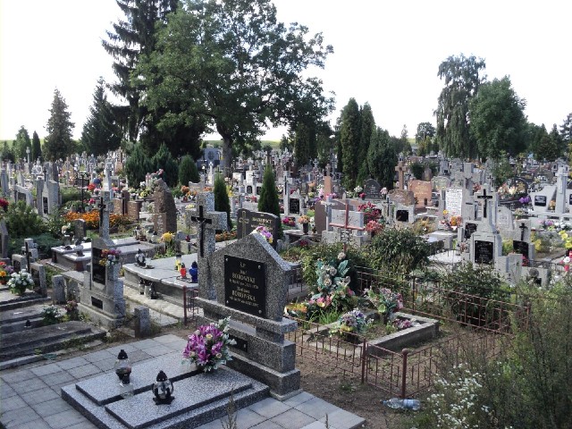 The cemetery seems rather full.