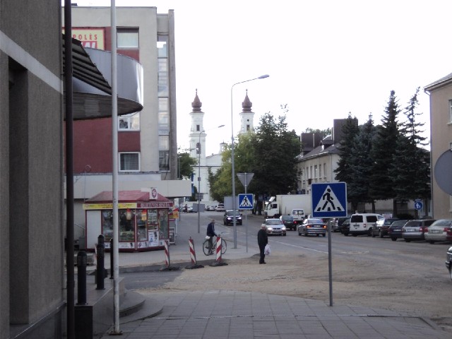 Marijampole. I think I used that same cash machine as last time, just out of view on the left. If I ...