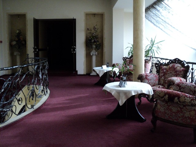 This hotel has a seating area like the ones I found in Croatia a couple of years ago.