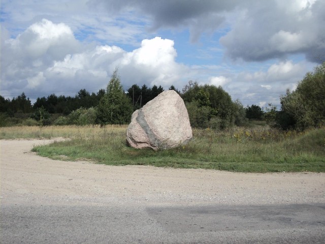 A big stripey rock.