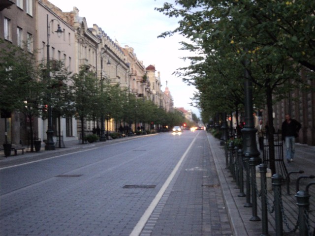 Gendimino Prospektas, which I think is Vilnius' main shopping street.