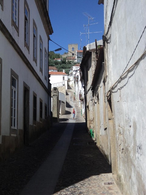 The old part of Castelo Branco is quite steep.