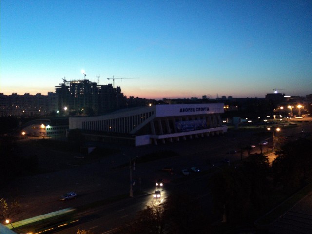 Minsk sunrise. I wanted to set off at first light because today will be a very long ride and I'll ne...