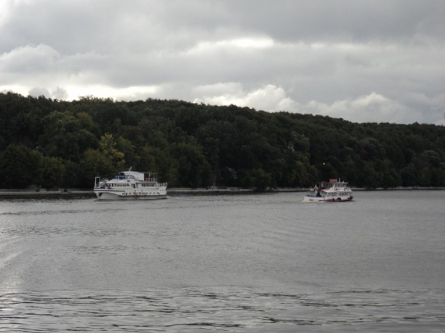 River cruise boats.
