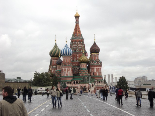 St. Basil's seen from a distance.