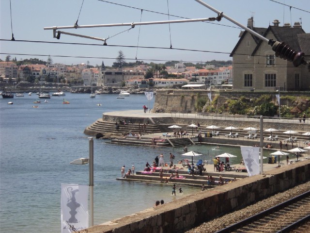 Cascais, seen from the coast road.