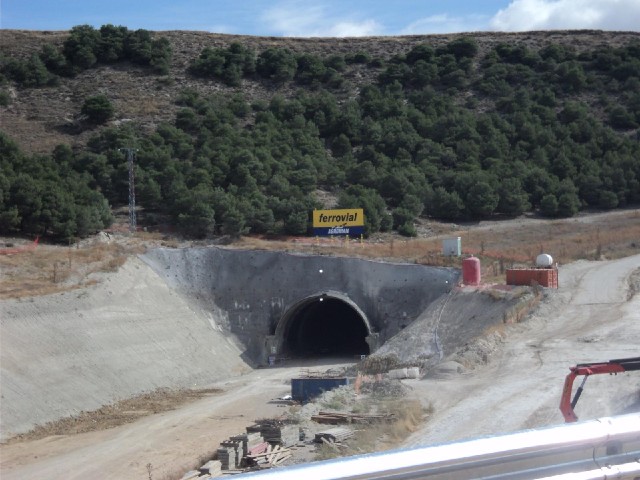 Part of the new railway.
