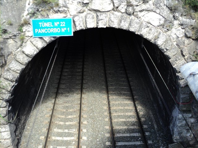 A railway tunnel.