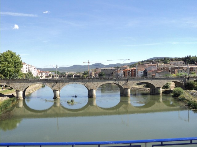 The River Ebro in Miranda de Ebro.