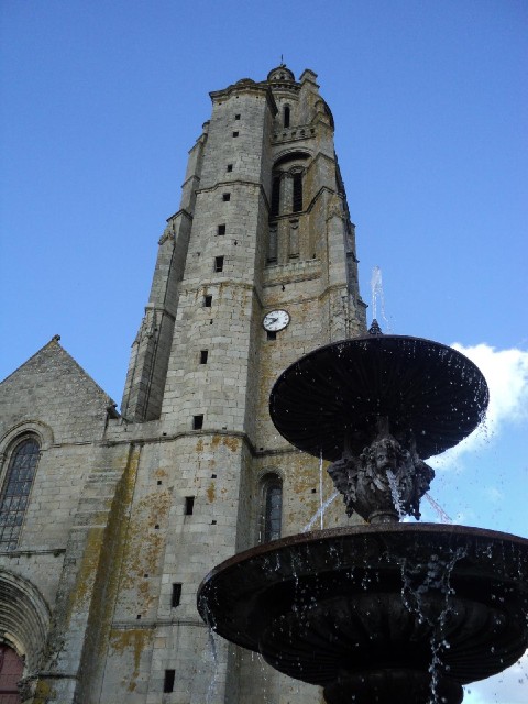 I thought the church tower in Bressuire looked strange, partly for having what looks like an extra s...