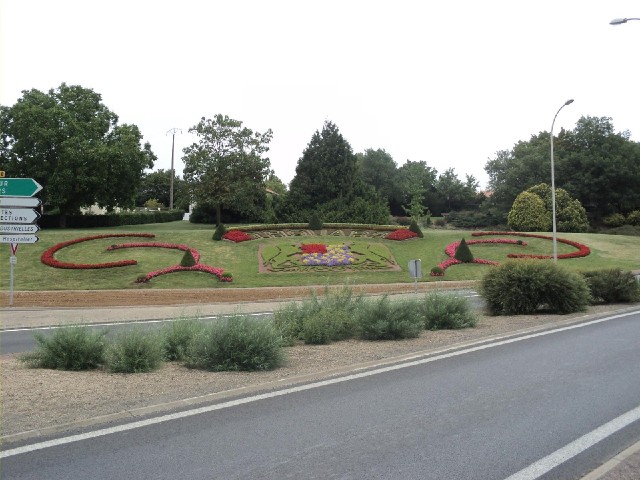 Flower beds in Thouars.