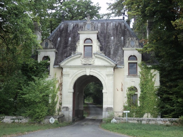 An impressive gatehouse.