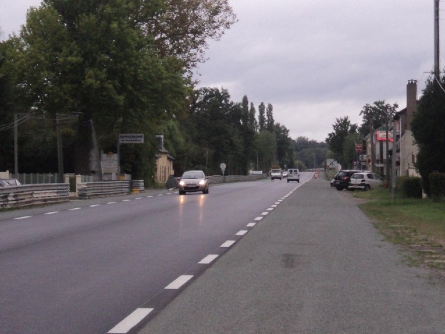 Looking along the Mulsanne straight.