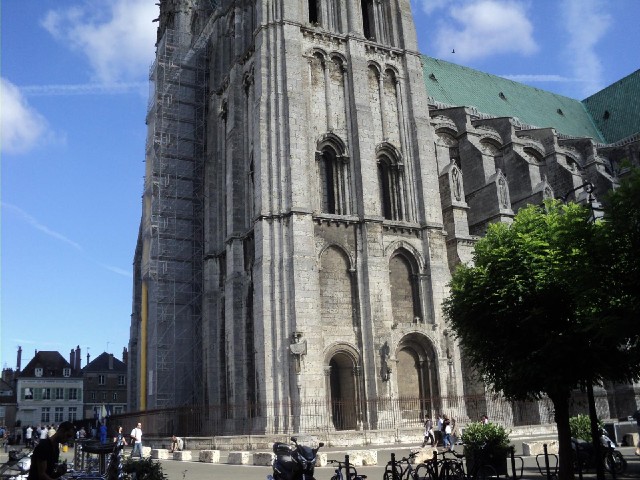 Chartres Cathedral by day.