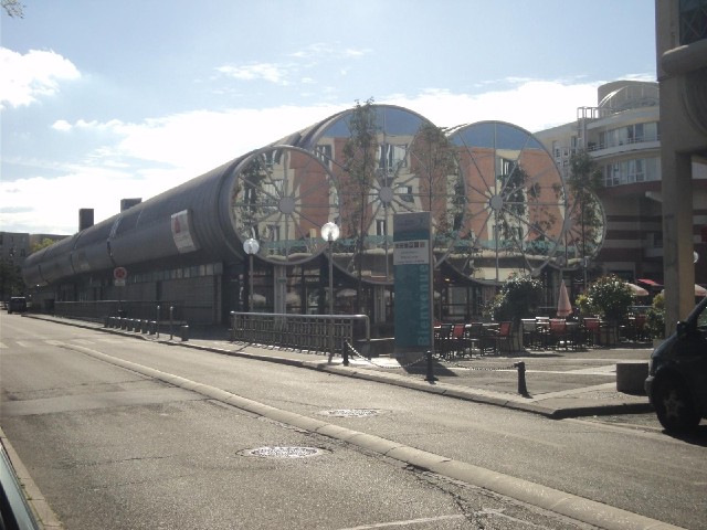 A shopping centre.