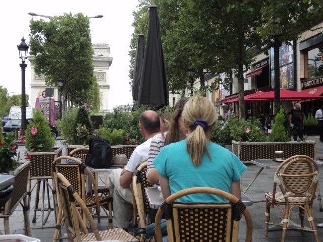 Breakfast on the Champs Elyses.